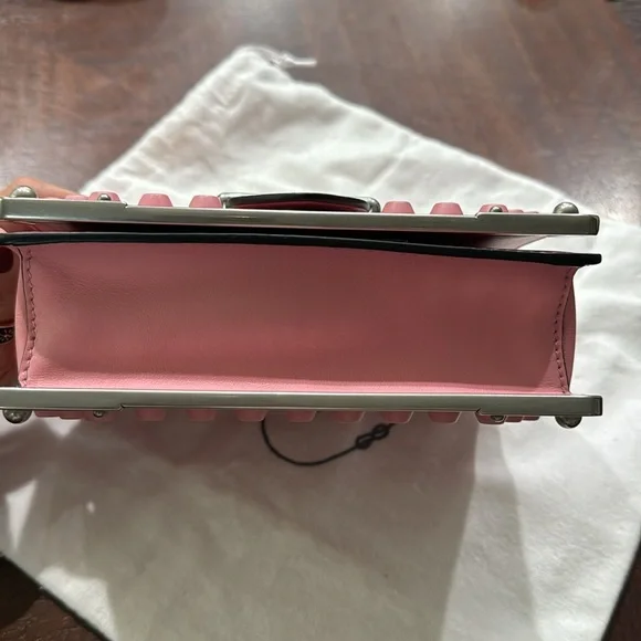 Prada Pink Mini Studded Cahier Bag - Picture 6 of 12
